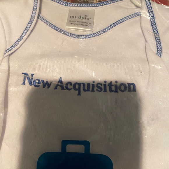 Mud Pie Chief Executive Offspring Baby T-shirts (0-6 mos) and birth cloth - Picture 3 of 6